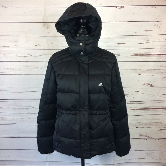 adidas black coat